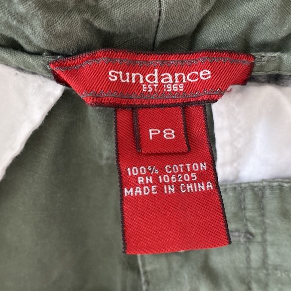 Sundance Utility Cargo Green Shorts Sz 8P - Picture 5 of 5